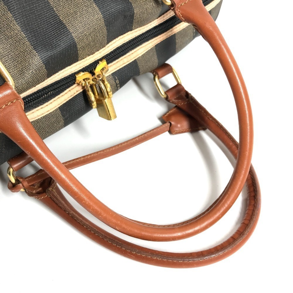 FENDI Vintage Pecan Bag, Travel Boston Leather, Men's & Women's, Khaki - Picture 10 of 16